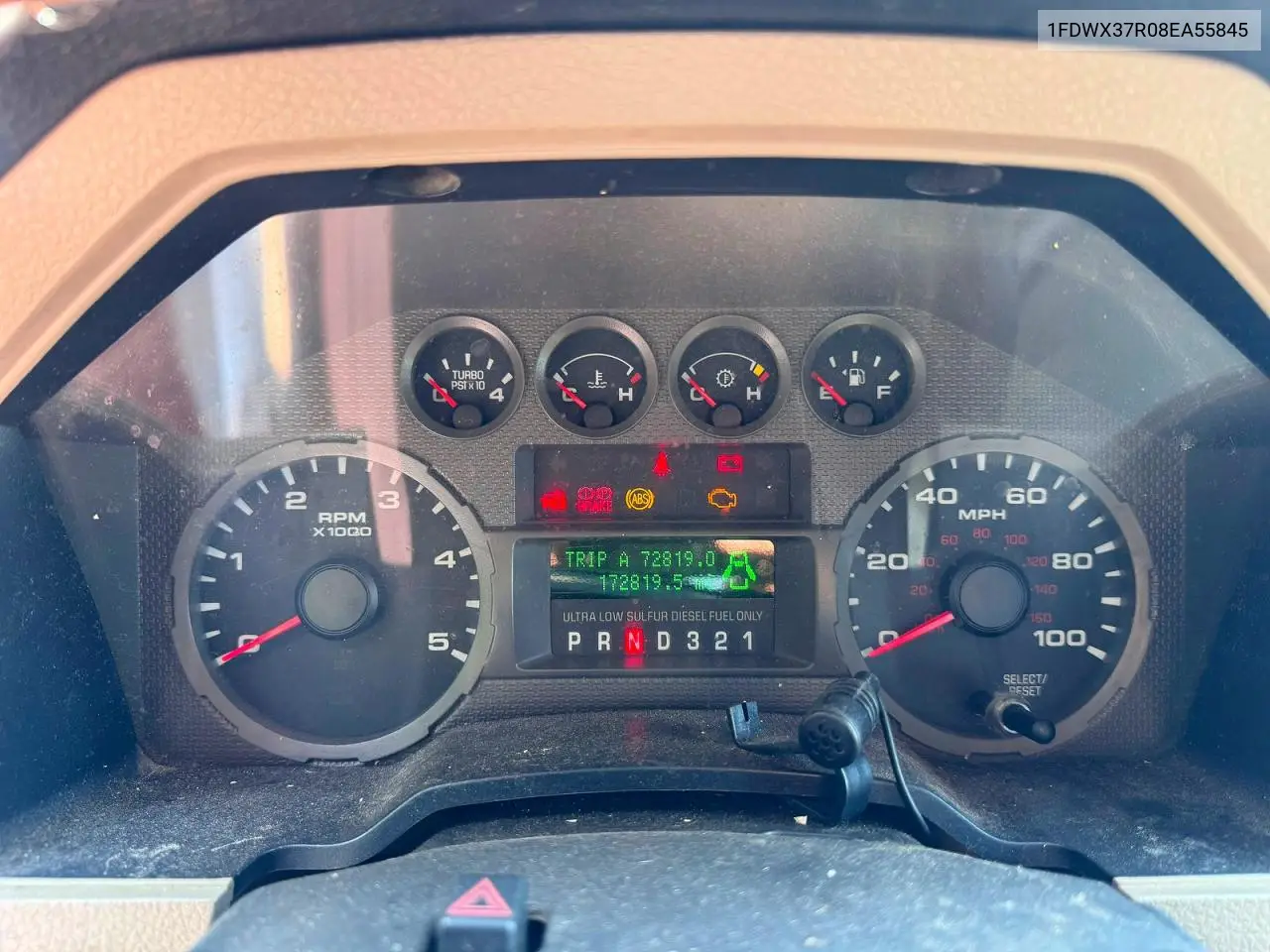 2008 Ford F350 Super VIN: 1FDWX37R08EA55845 Lot: 61571096