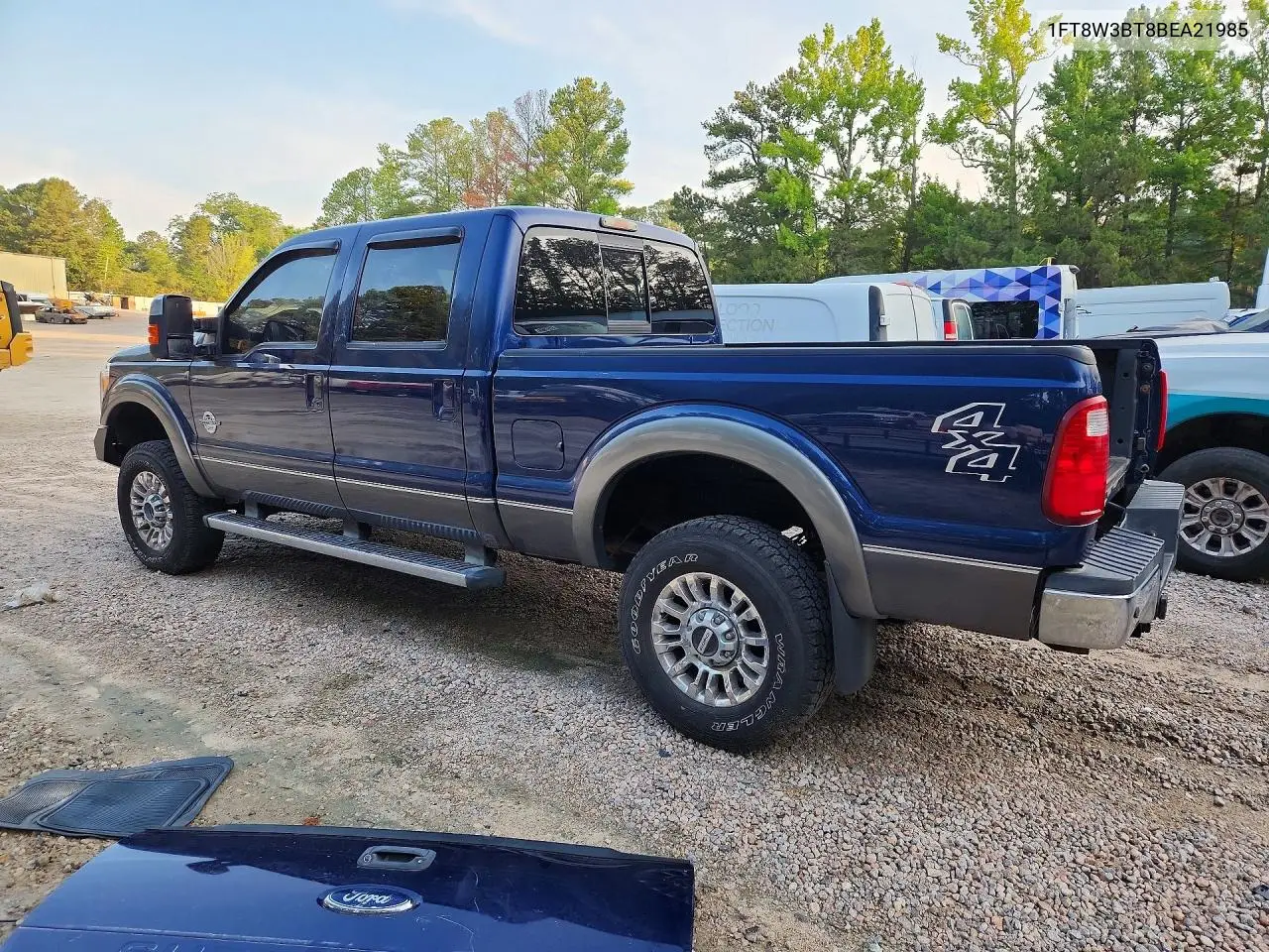 2011 Ford F350 Super Duty VIN: 1FT8W3BT8BEA21985 Lot: 57695316