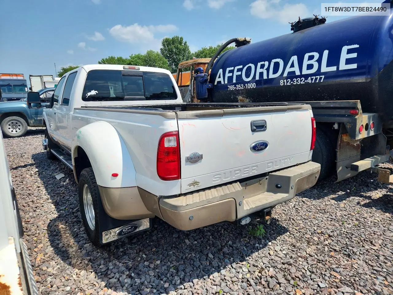 2011 Ford F350 Super Duty VIN: 1FT8W3DT7BEB24490 Lot: 60313056