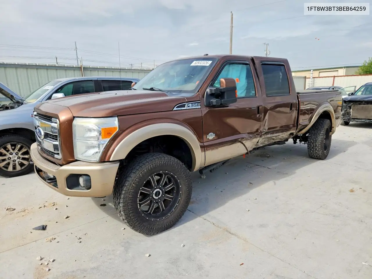2011 Ford F350 Super Duty VIN: 1FT8W3BT3BEB64259 Lot: 60932326