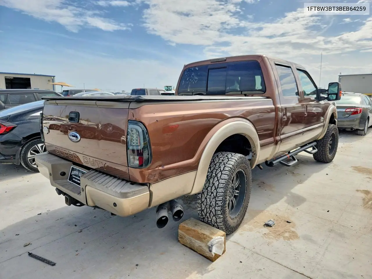 2011 Ford F350 Super Duty VIN: 1FT8W3BT3BEB64259 Lot: 60932326