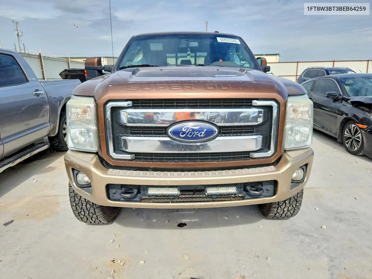 2011 Ford F350 Super Duty VIN: 1FT8W3BT3BEB64259 Lot: 60932326