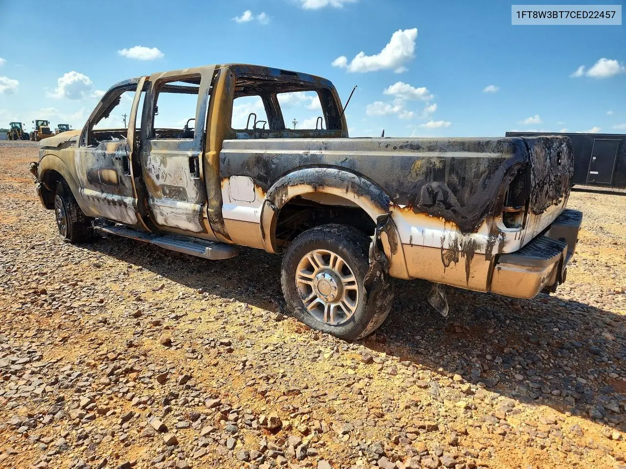 2012 Ford F350 Super Duty VIN: 1FT8W3BT7CED22457 Lot: 59817166