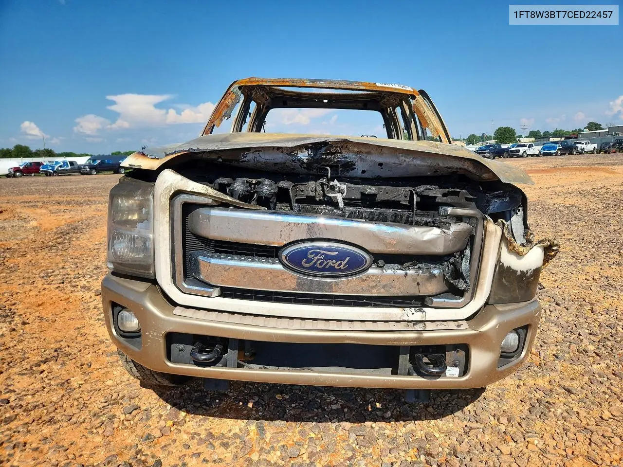 2012 Ford F350 Super Duty VIN: 1FT8W3BT7CED22457 Lot: 59817166