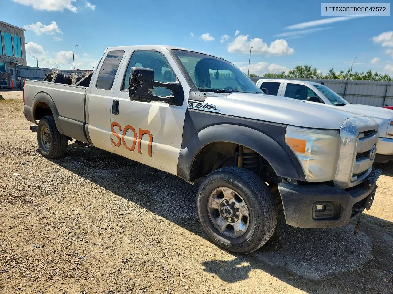 2012 Ford F350 Super Duty VIN: 1FT8X3BT8CEC47572 Lot: 60841126