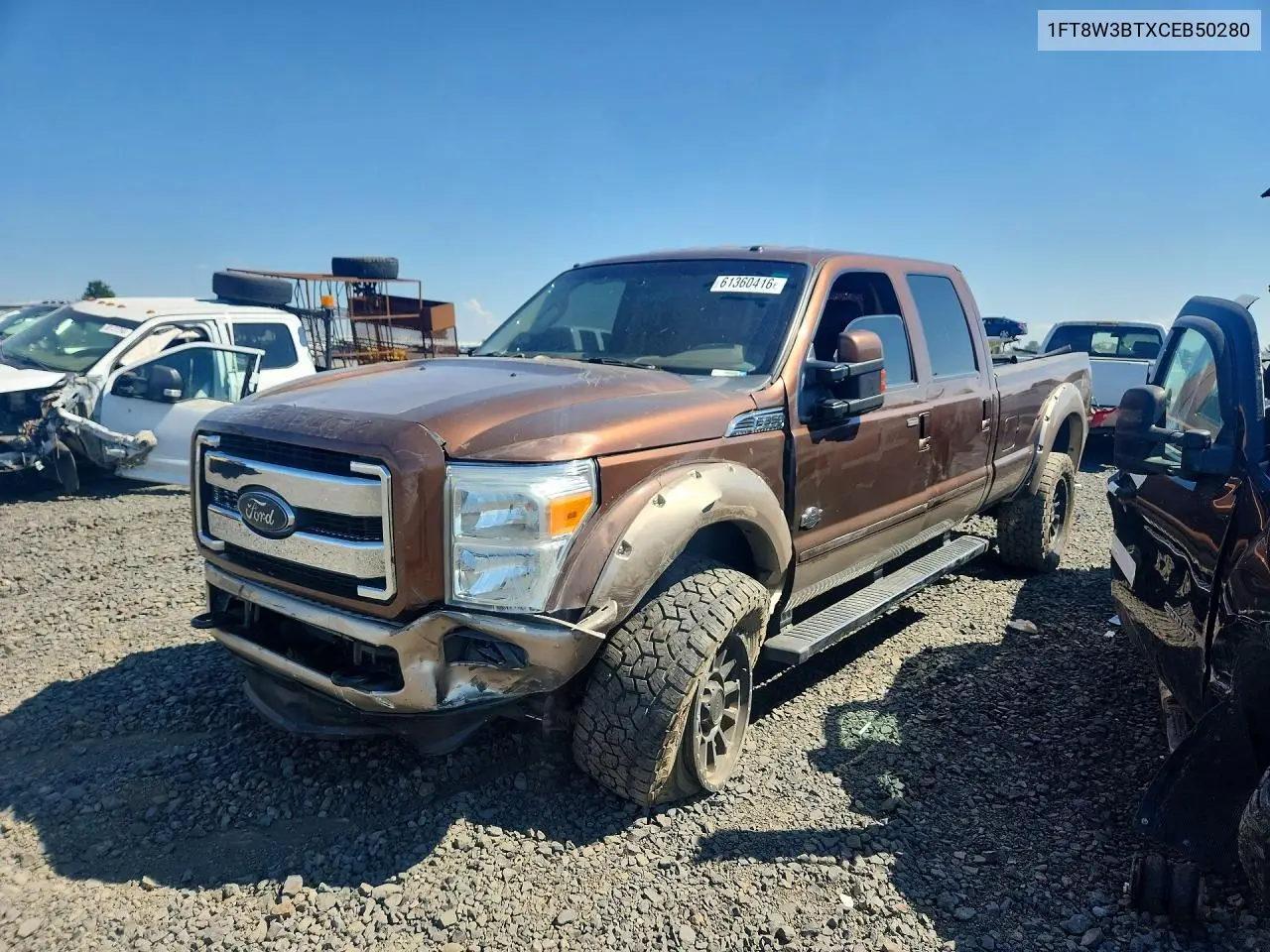 2012 Ford F350 Super Duty VIN: 1FT8W3BTXCEB50280 Lot: 61360416