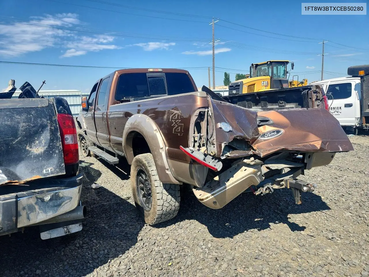 2012 Ford F350 Super Duty VIN: 1FT8W3BTXCEB50280 Lot: 61360416