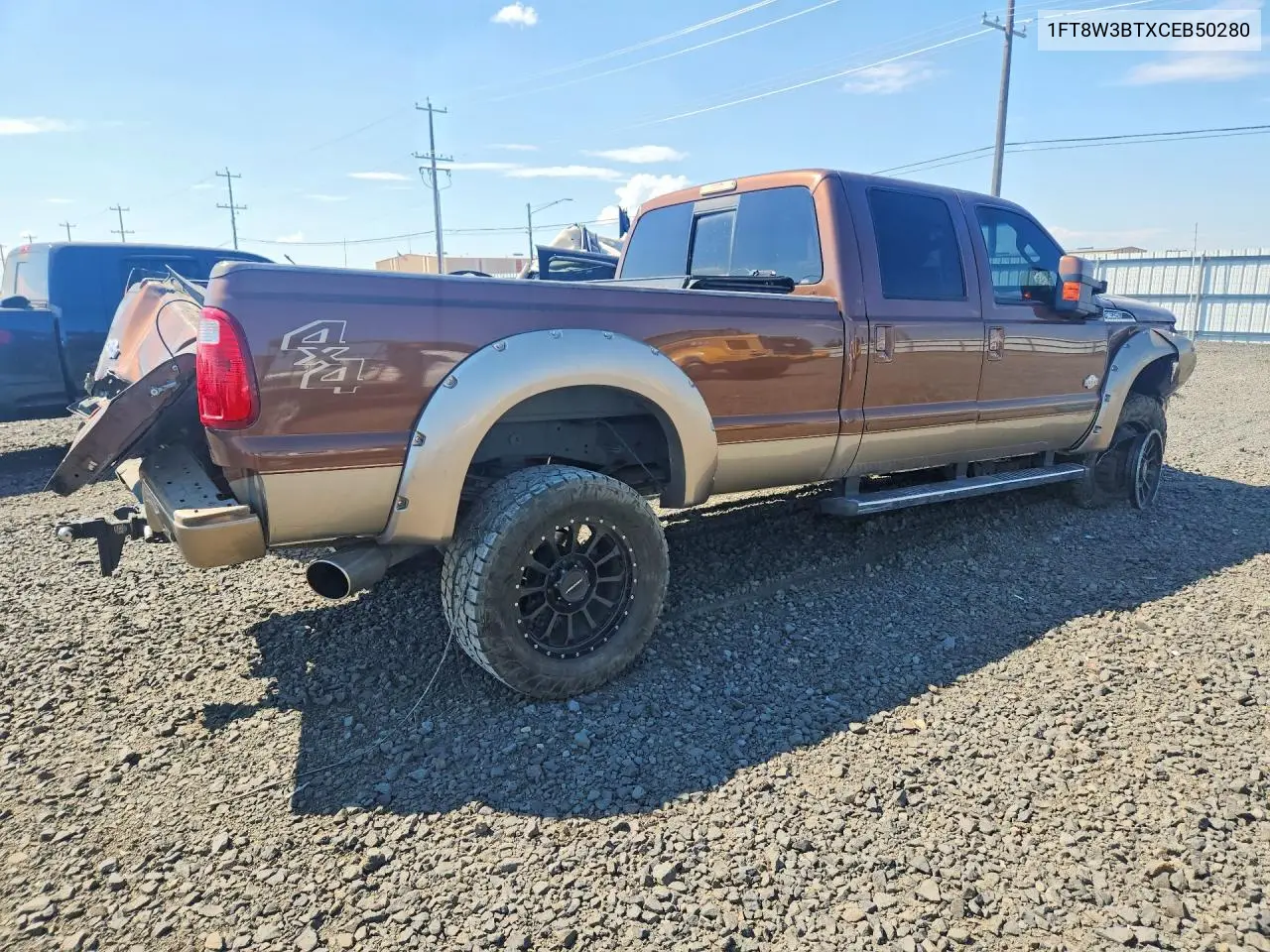 2012 Ford F350 Super Duty VIN: 1FT8W3BTXCEB50280 Lot: 61360416