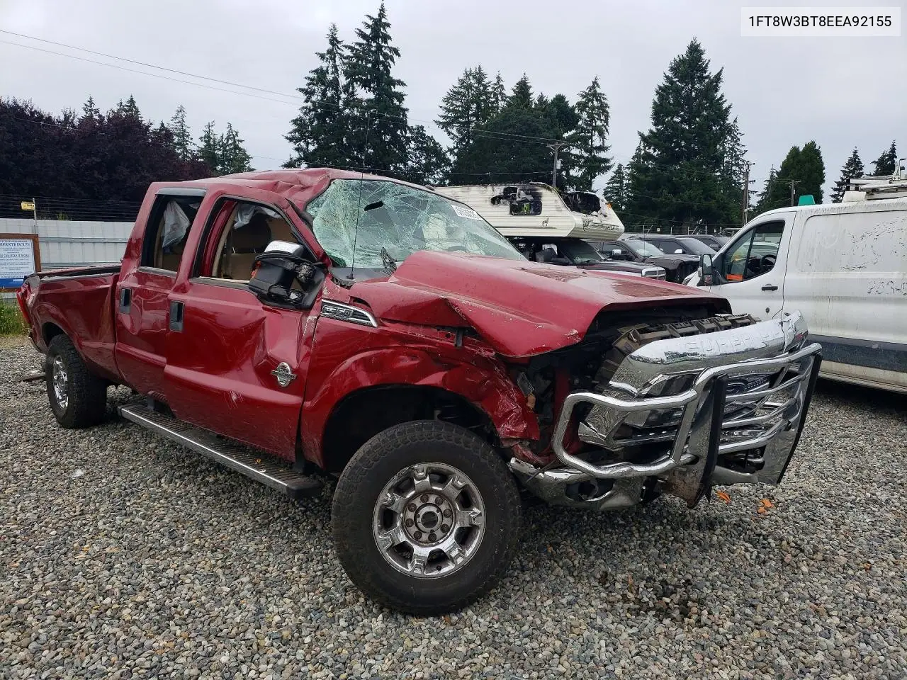 2014 Ford F350 Super Duty VIN: 1FT8W3BT8EEA92155 Lot: 58636226