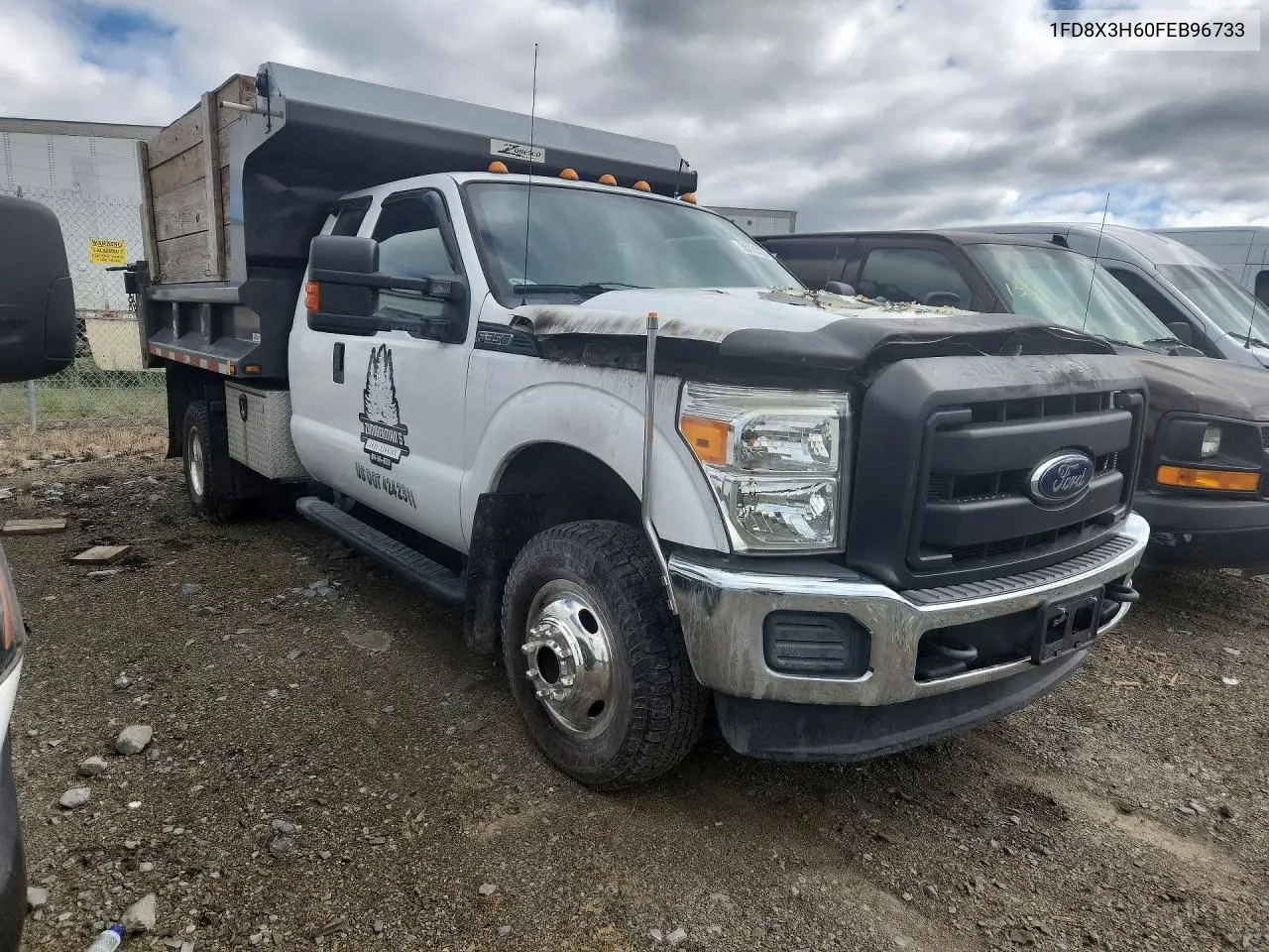 2015 Ford F350 Super Duty Dump Truck VIN: 1FD8X3H60FEB96733 Lot: 55335326