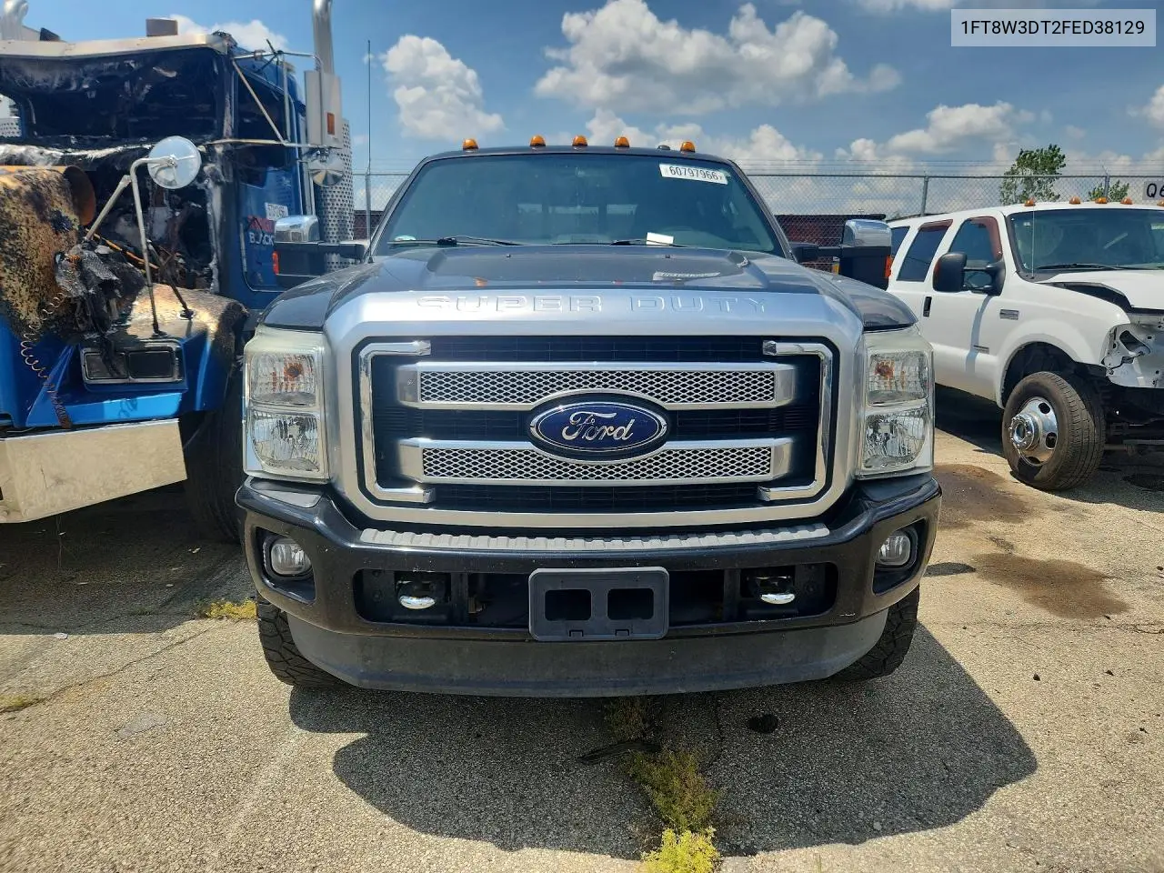 2015 Ford F350 Super Duty VIN: 1FT8W3DT2FED38129 Lot: 60797966