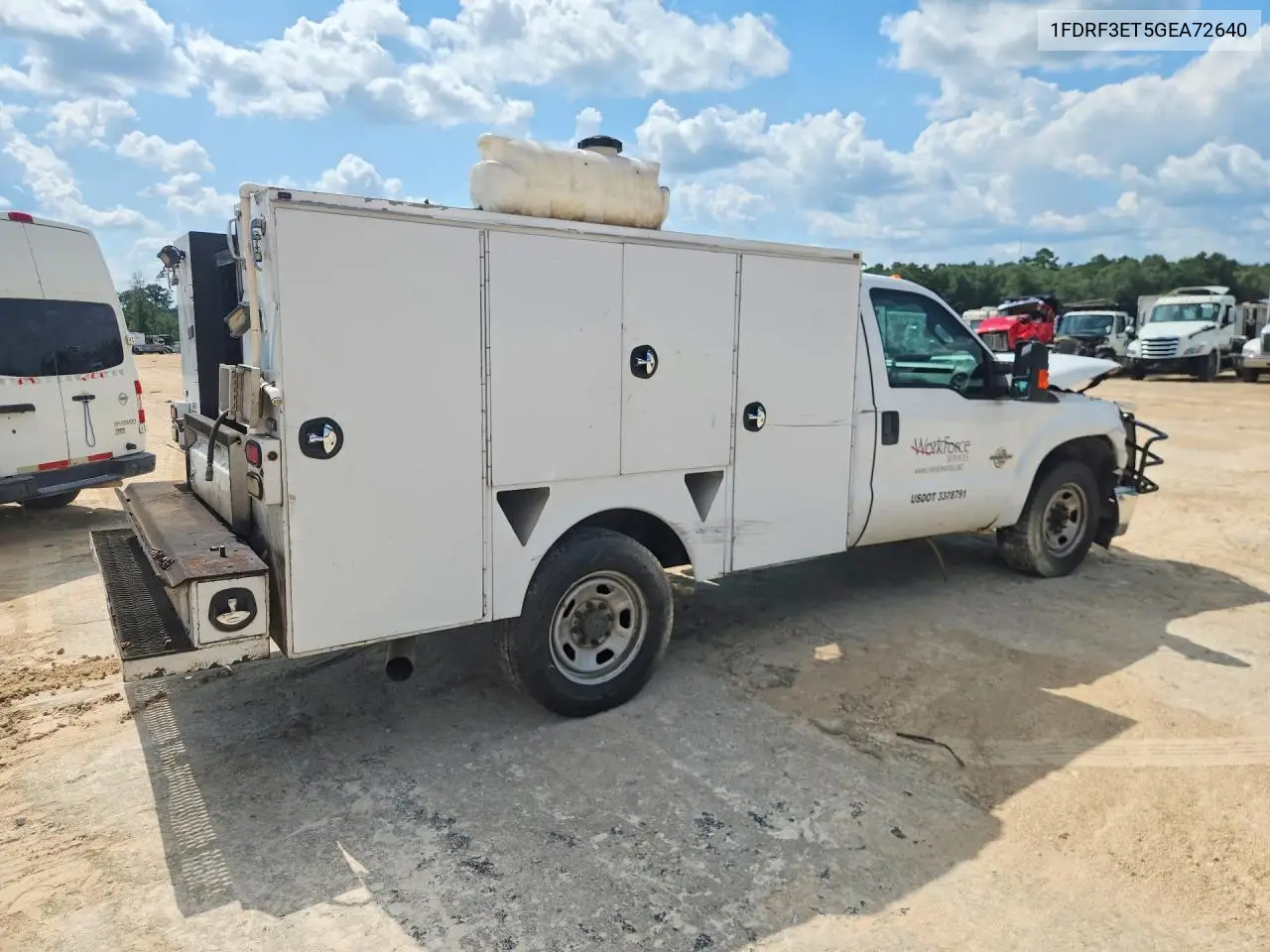 2016 Ford F350 Super Duty VIN: 1FDRF3ET5GEA72640 Lot: 60057026