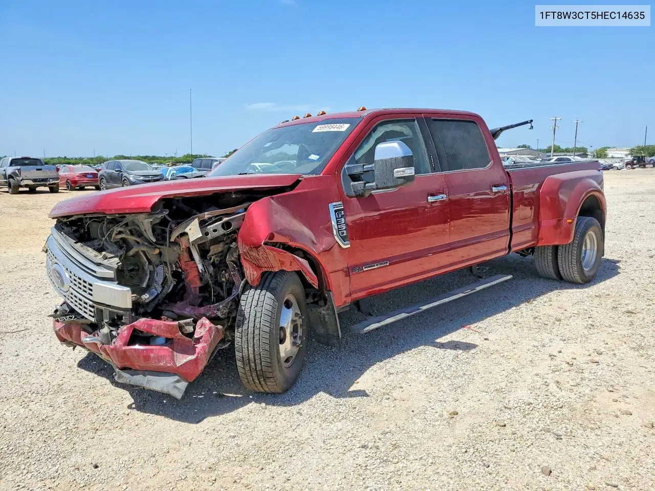 2017 Ford F350 Super Duty VIN: 1FT8W3CT5HEC14635 Lot: 59998446