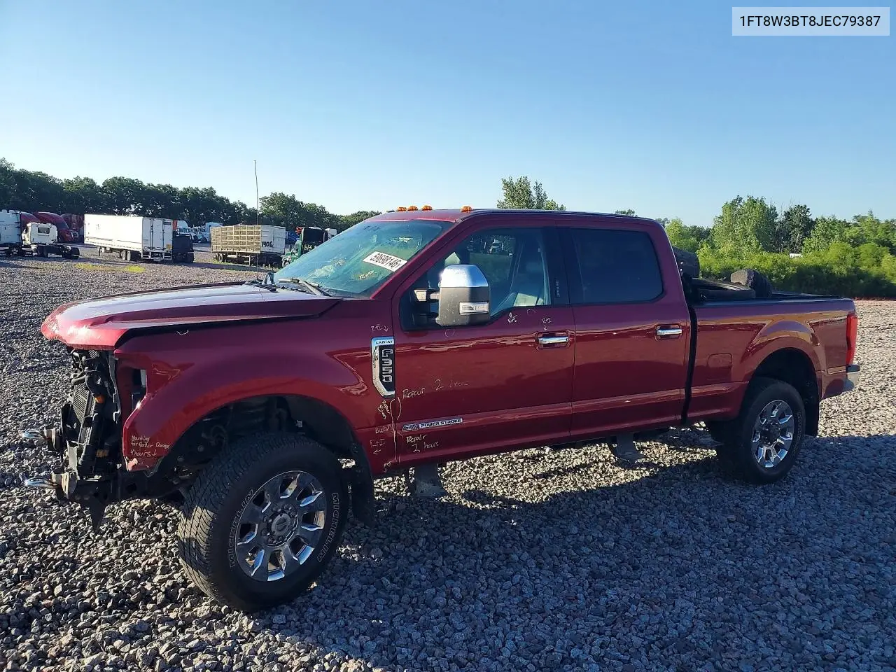 2018 Ford F350 Super Duty VIN: 1FT8W3BT8JEC79387 Lot: 59698146