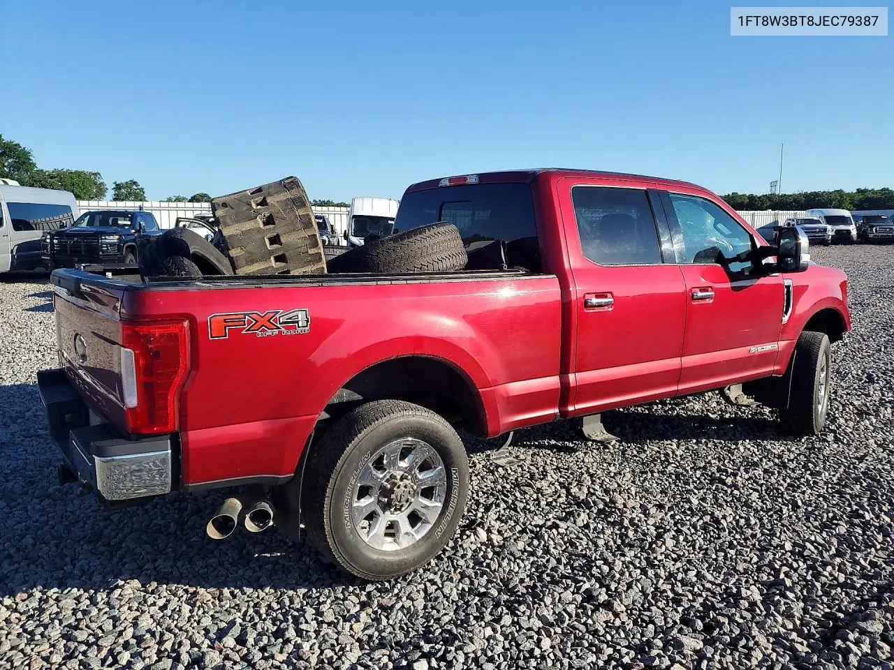 2018 Ford F350 Super Duty VIN: 1FT8W3BT8JEC79387 Lot: 59698146