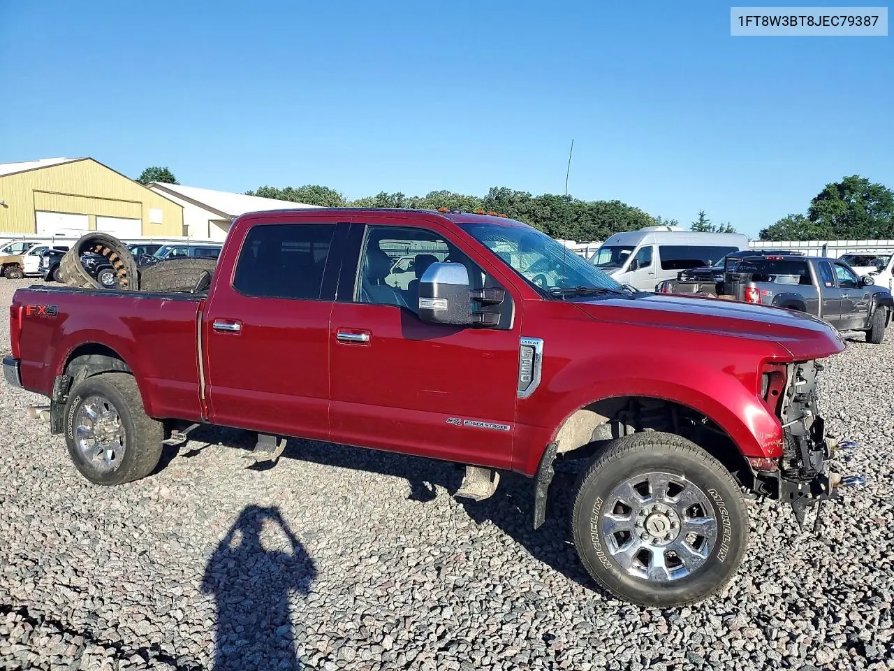 2018 Ford F350 Super Duty VIN: 1FT8W3BT8JEC79387 Lot: 59698146