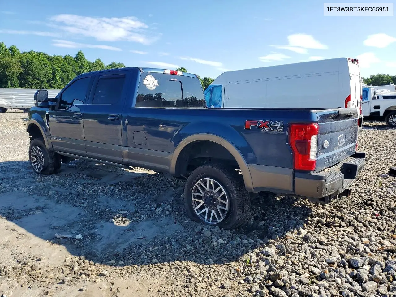 2019 Ford F350 Super Duty VIN: 1FT8W3BT5KEC65951 Lot: 52759316