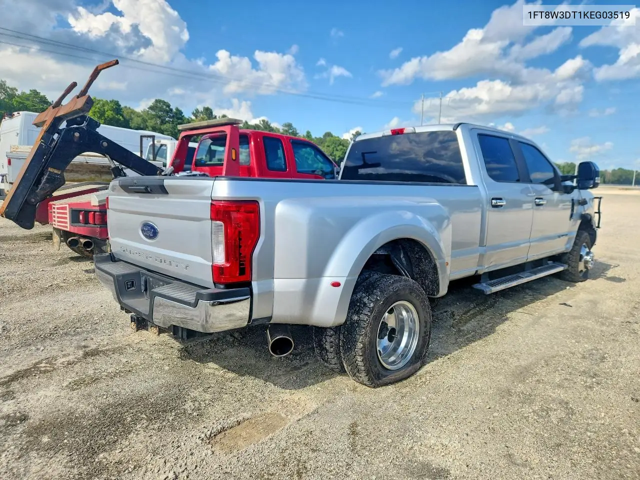 2019 Ford F350 Super Duty VIN: 1FT8W3DT1KEG03519 Lot: 56312146