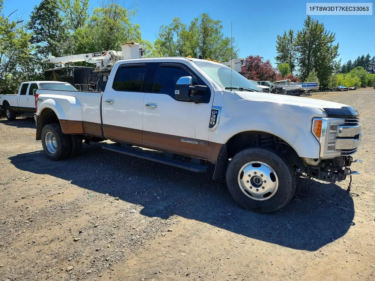 2019 Ford F350 Super Duty VIN: 1FT8W3DT7KEC33063 Lot: 57154536