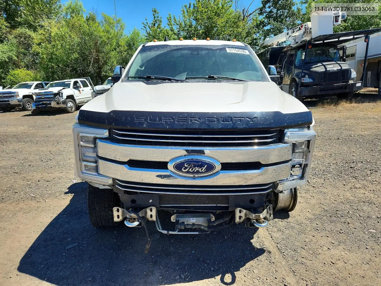 2019 Ford F350 Super Duty VIN: 1FT8W3DT7KEC33063 Lot: 57154536