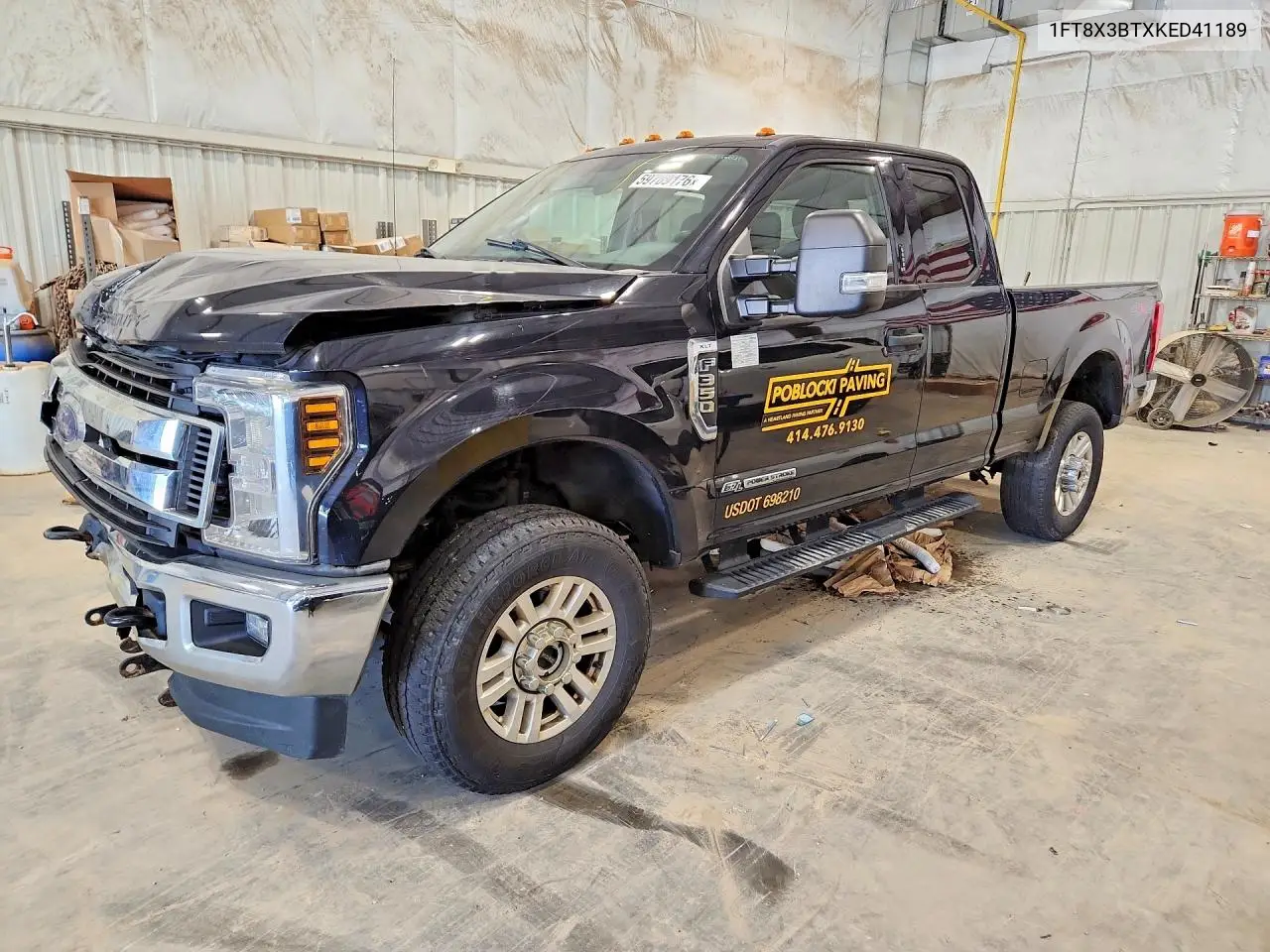2019 Ford F350 Super Duty VIN: 1FT8X3BTXKED41189 Lot: 59789176