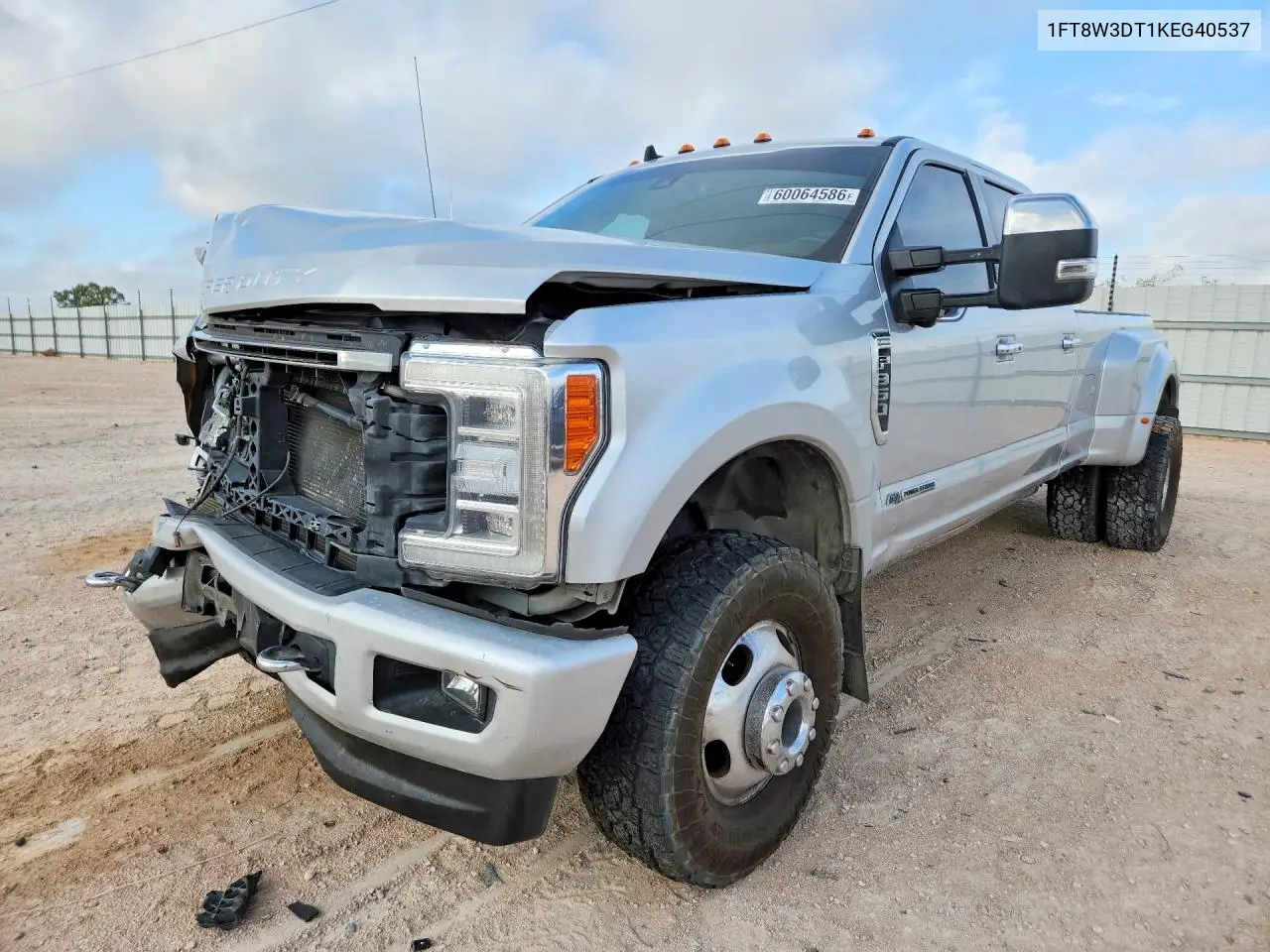 2019 Ford F350 Super Duty VIN: 1FT8W3DT1KEG40537 Lot: 60064586