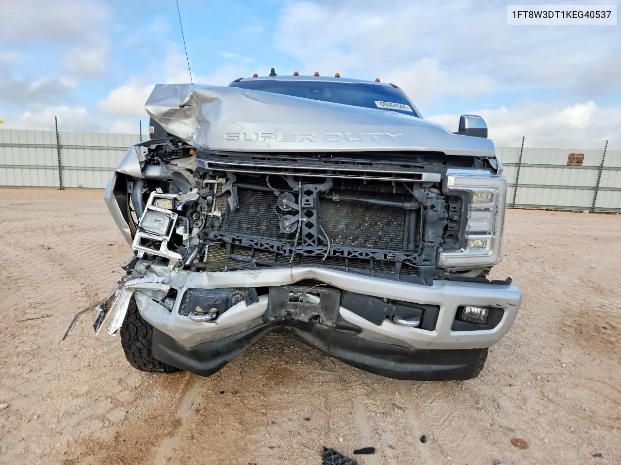 2019 Ford F350 Super Duty VIN: 1FT8W3DT1KEG40537 Lot: 60064586