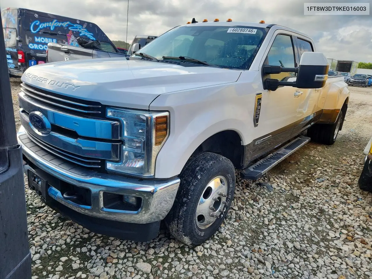 2019 Ford F350 Lariat VIN: 1FT8W3DT9KEG16003 Lot: 60280746