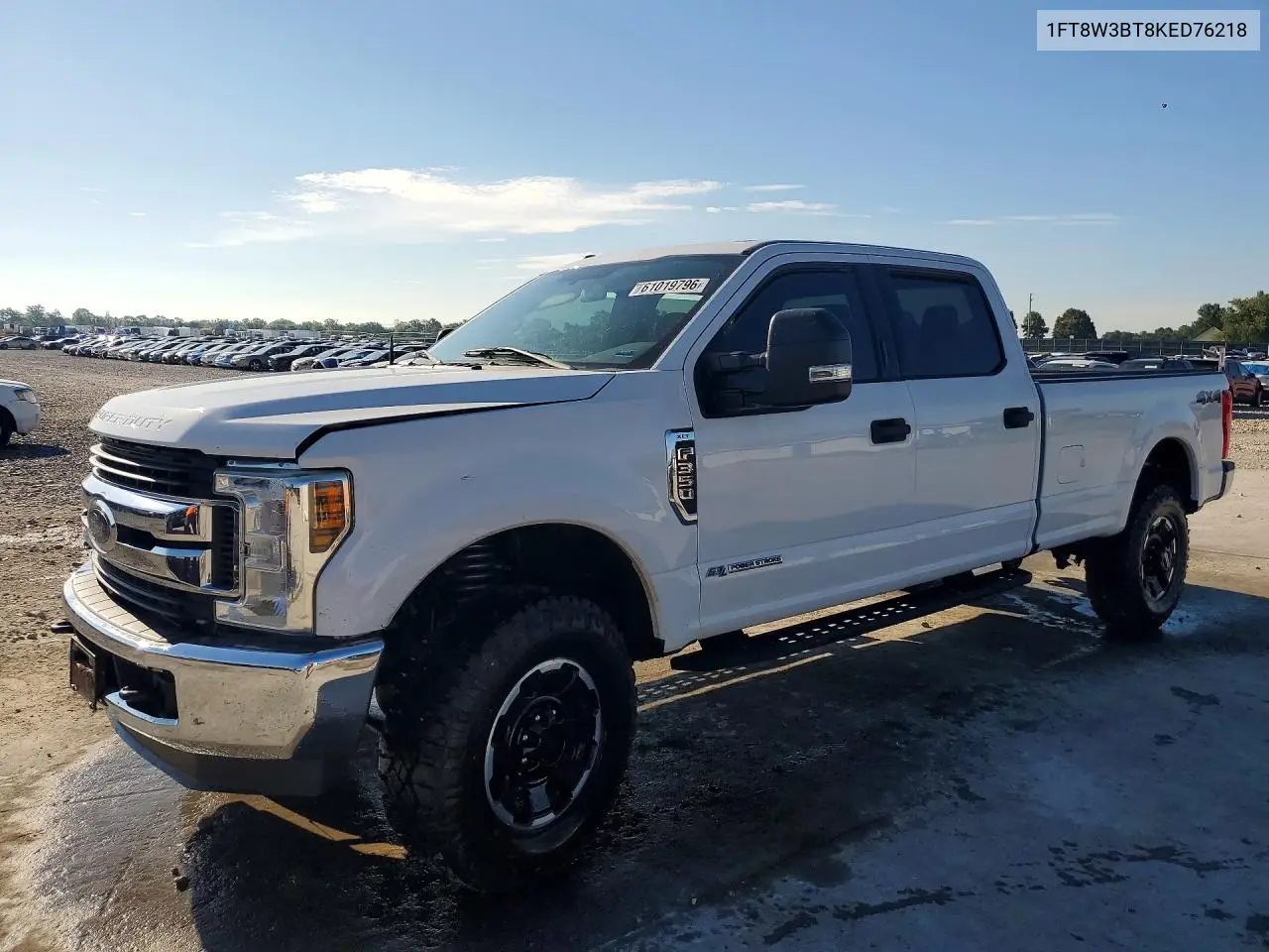 2019 Ford F350 Super Duty VIN: 1FT8W3BT8KED76218 Lot: 61019796