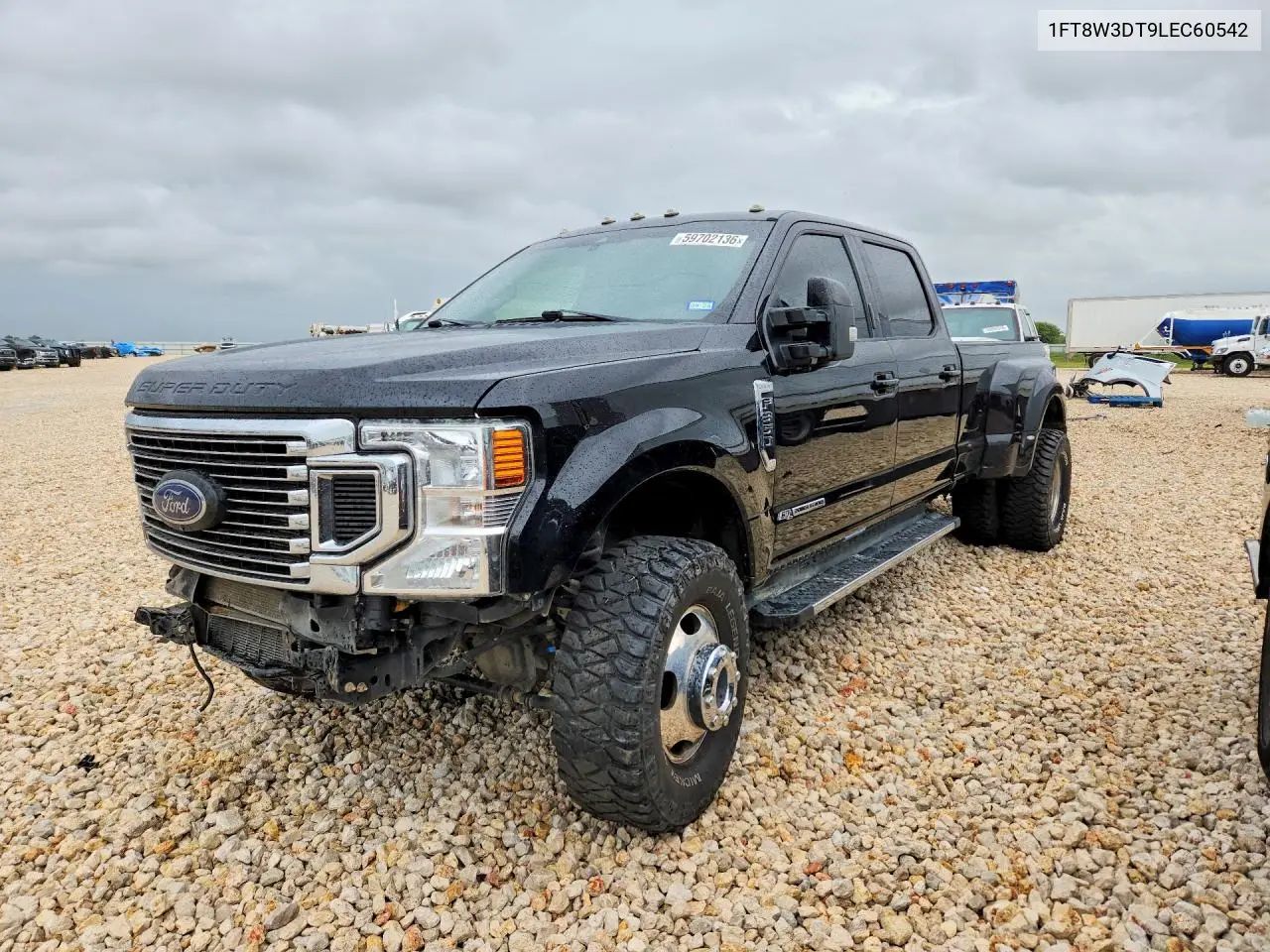 2020 Ford F350 Super Duty VIN: 1FT8W3DT9LEC60542 Lot: 59702136