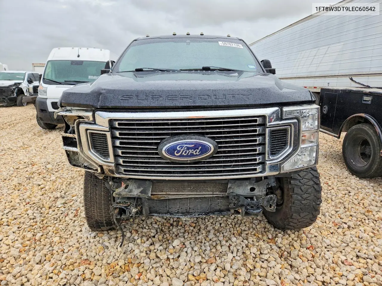 2020 Ford F350 Super Duty VIN: 1FT8W3DT9LEC60542 Lot: 59702136