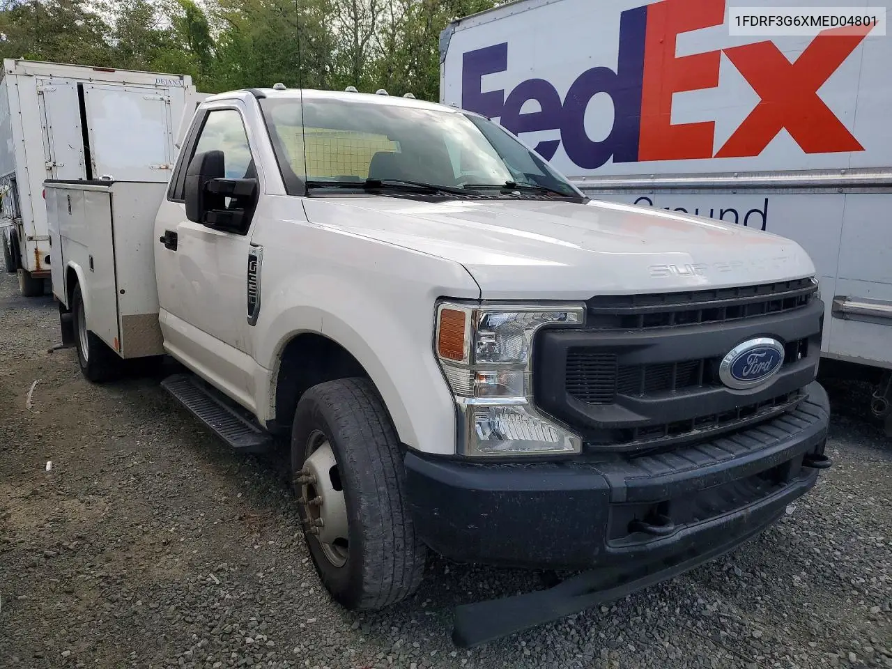 2021 Ford F350 Super Duty VIN: 1FDRF3G6XMED04801 Lot: 48940036