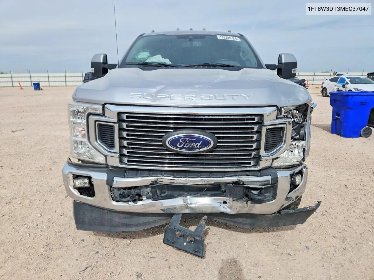 2021 Ford F350 Super Duty VIN: 1FT8W3DT3MEC37047 Lot: 56598306