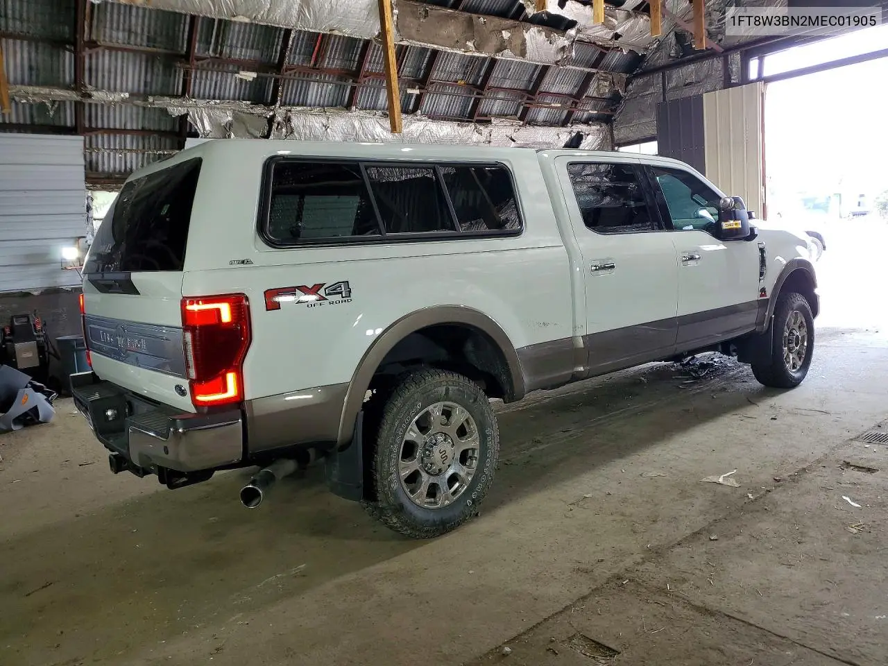 2021 Ford F350 Super Duty VIN: 1FT8W3BN2MEC01905 Lot: 57647086