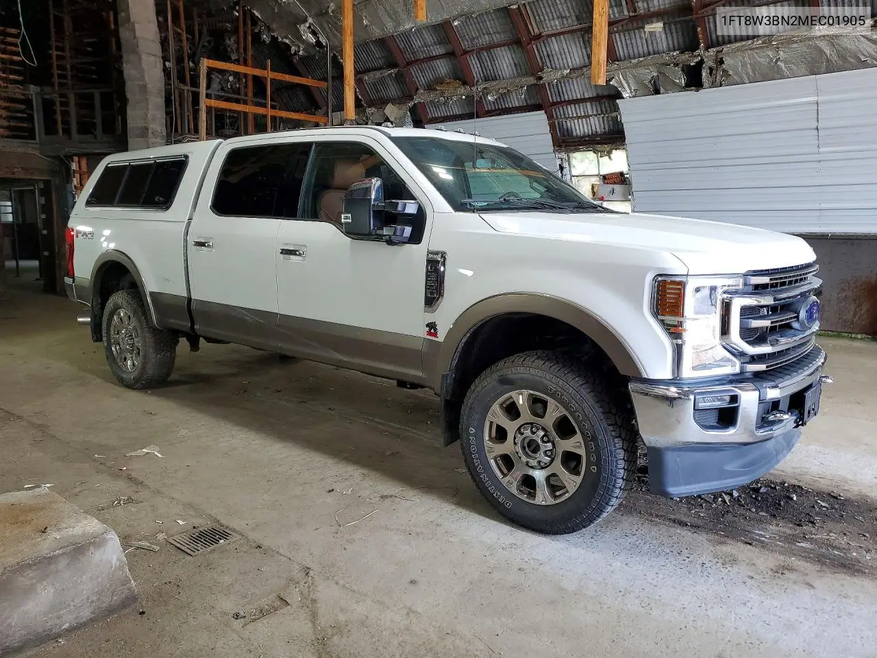 2021 Ford F350 Super Duty VIN: 1FT8W3BN2MEC01905 Lot: 57647086