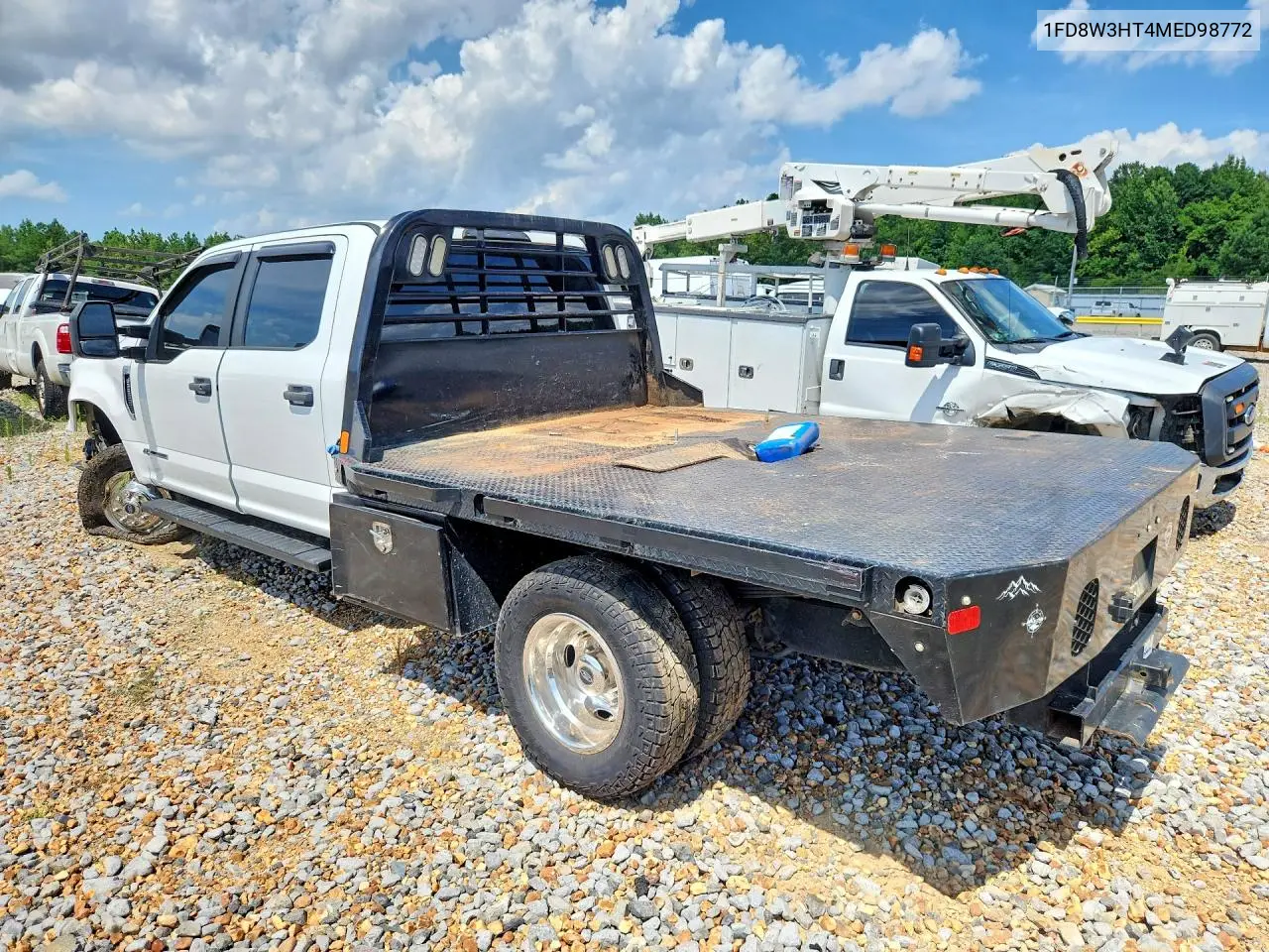 2021 Ford F350 Super Duty VIN: 1FD8W3HT4MED98772 Lot: 58971506