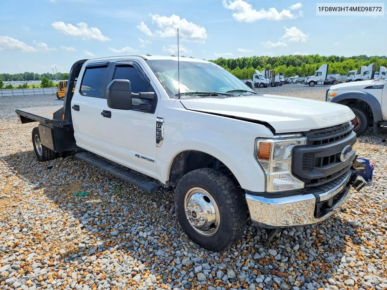 2021 Ford F350 Super Duty VIN: 1FD8W3HT4MED98772 Lot: 58971506