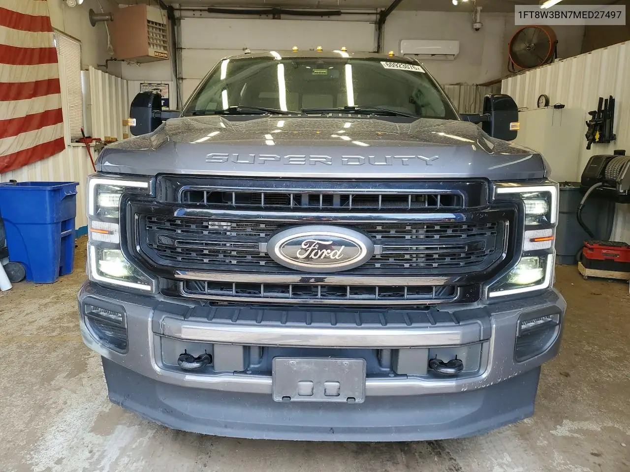 2021 Ford F350 Super Duty VIN: 1FT8W3BN7MED27497 Lot: 60923076