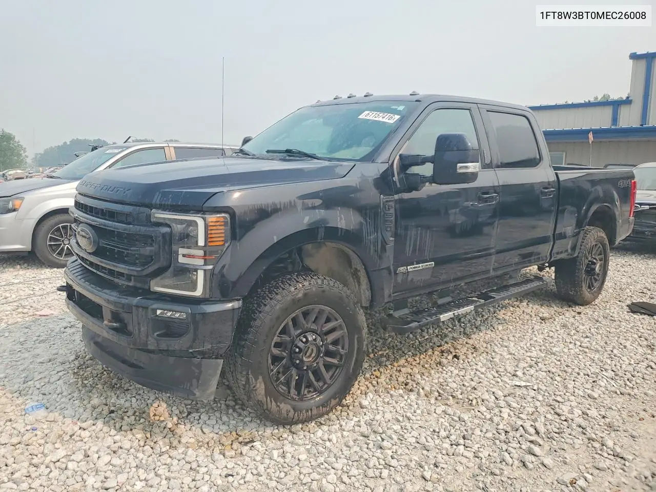 2021 Ford F350 Super Duty VIN: 1FT8W3BT0MEC26008 Lot: 61157416