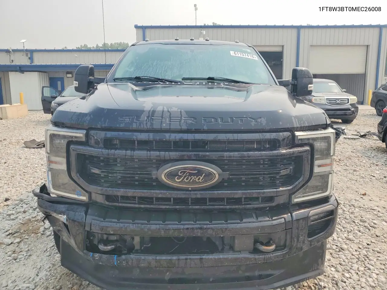 2021 Ford F350 Super Duty VIN: 1FT8W3BT0MEC26008 Lot: 61157416