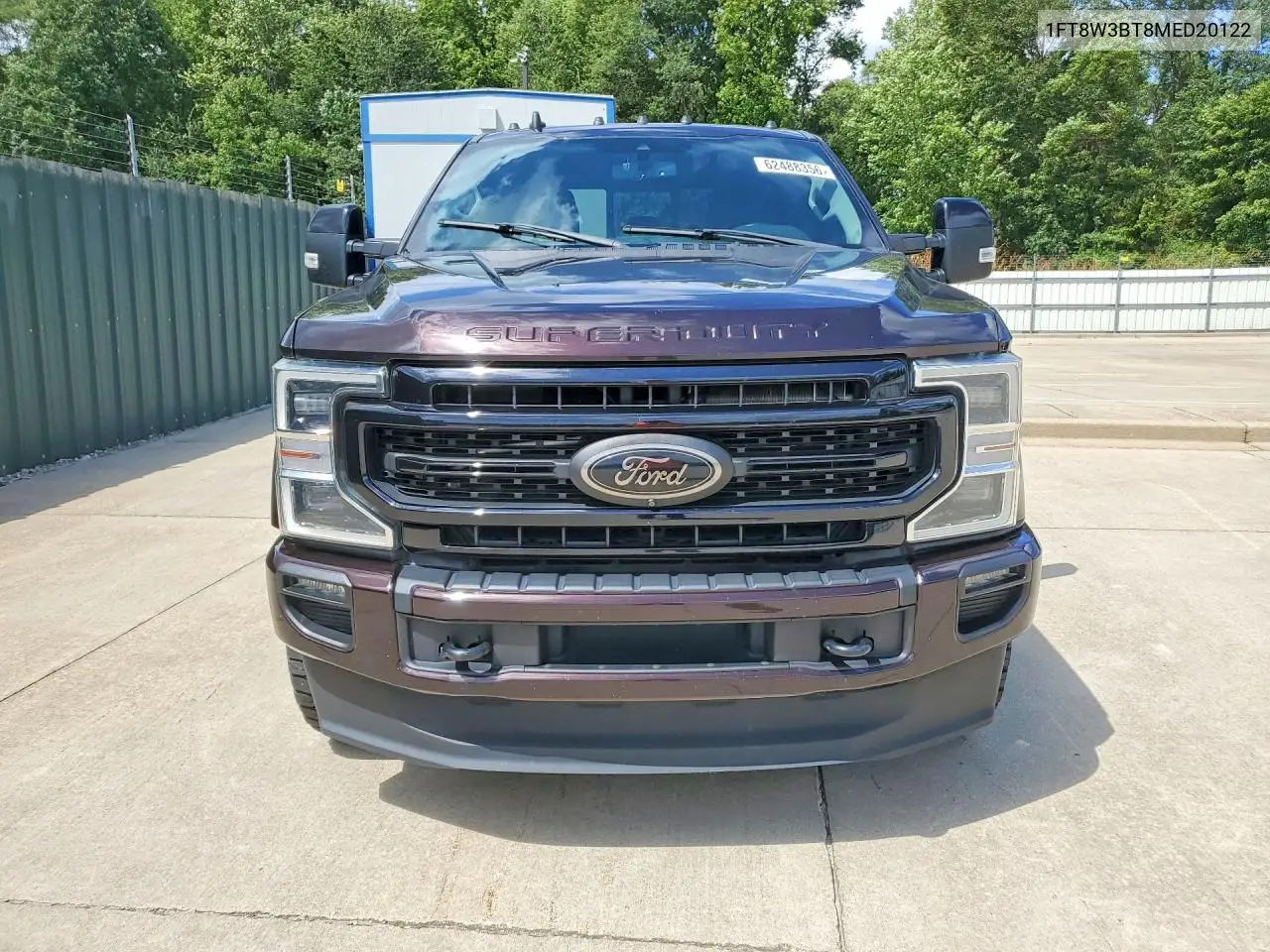 2021 Ford F350 Super Duty VIN: 1FT8W3BT8MED20122 Lot: 62488356