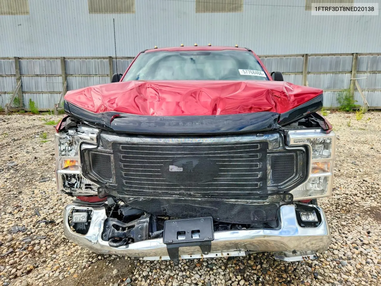 2022 Ford F350 Super Duty VIN: 1FTRF3DT8NED20138 Lot: 57768466