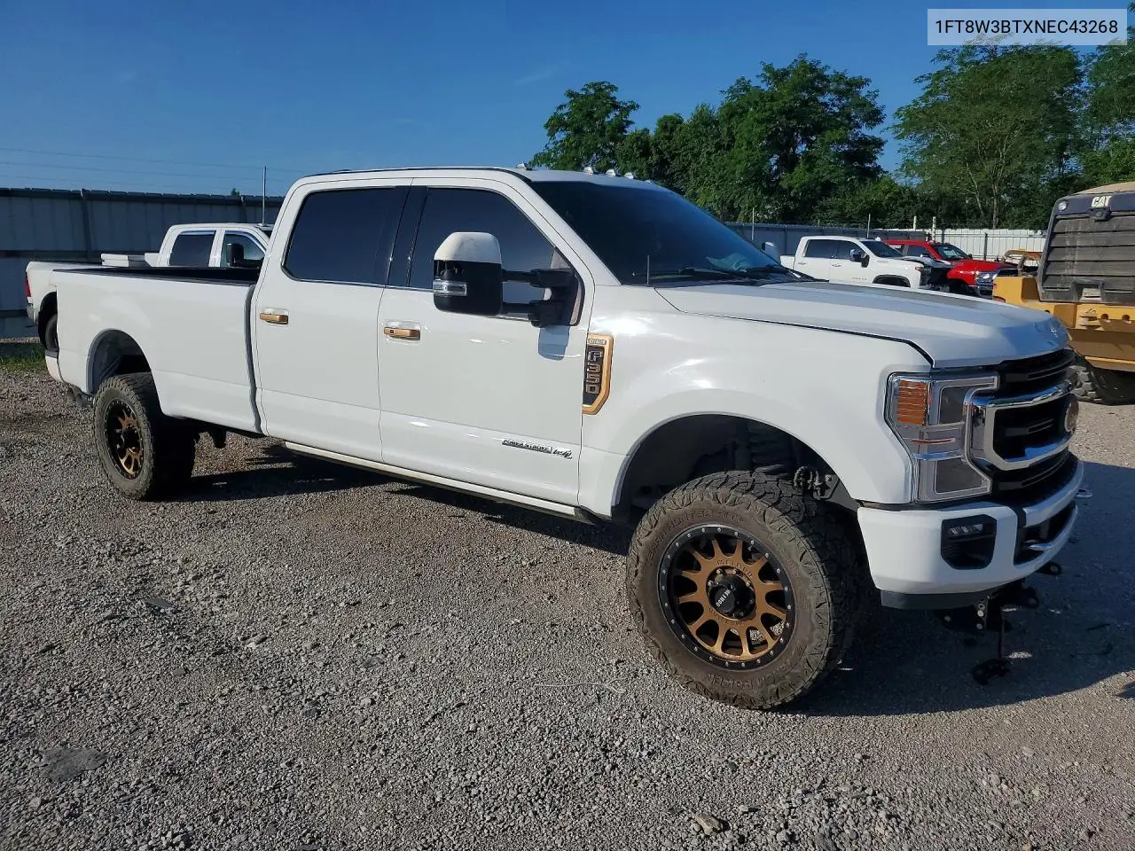 2022 Ford F350 Super Duty VIN: 1FT8W3BTXNEC43268 Lot: 59153426