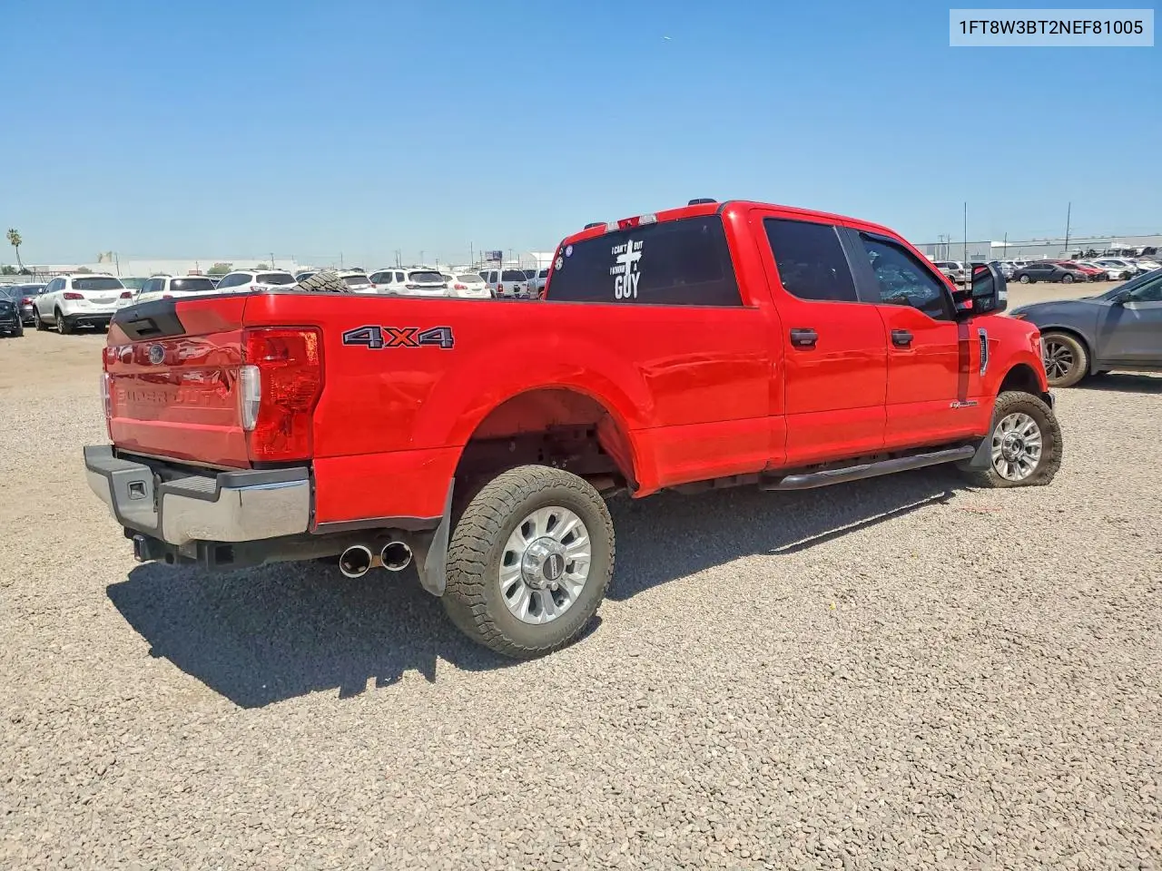 2022 Ford F350 Super Duty VIN: 1FT8W3BT2NEF81005 Lot: 59387276