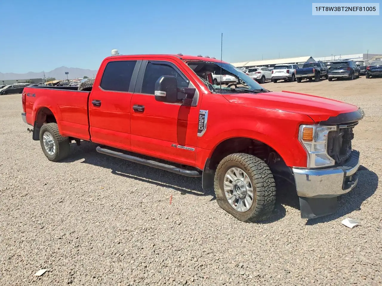 2022 Ford F350 Super Duty VIN: 1FT8W3BT2NEF81005 Lot: 59387276