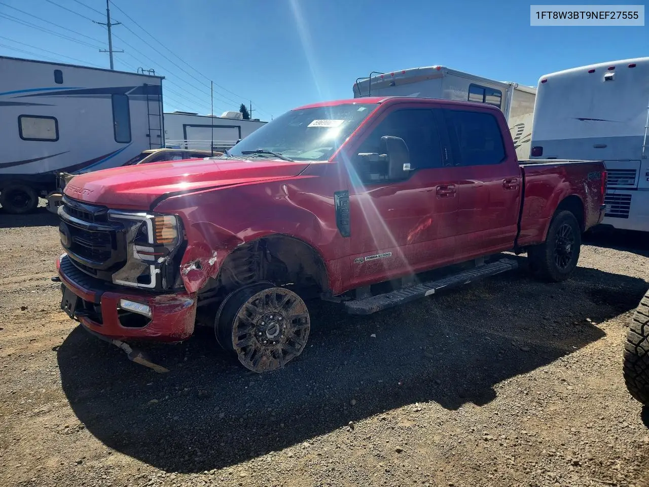 2022 Ford F350 Super Duty VIN: 1FT8W3BT9NEF27555 Lot: 59690626