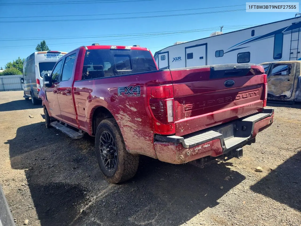 2022 Ford F350 Super Duty VIN: 1FT8W3BT9NEF27555 Lot: 59690626