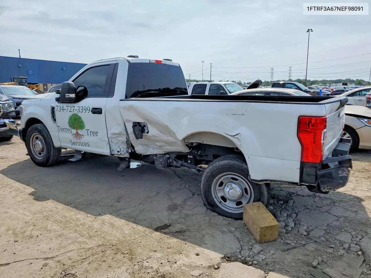 2022 Ford F350 VIN: 1FTRF3A67NEF98091 Lot: 60598066