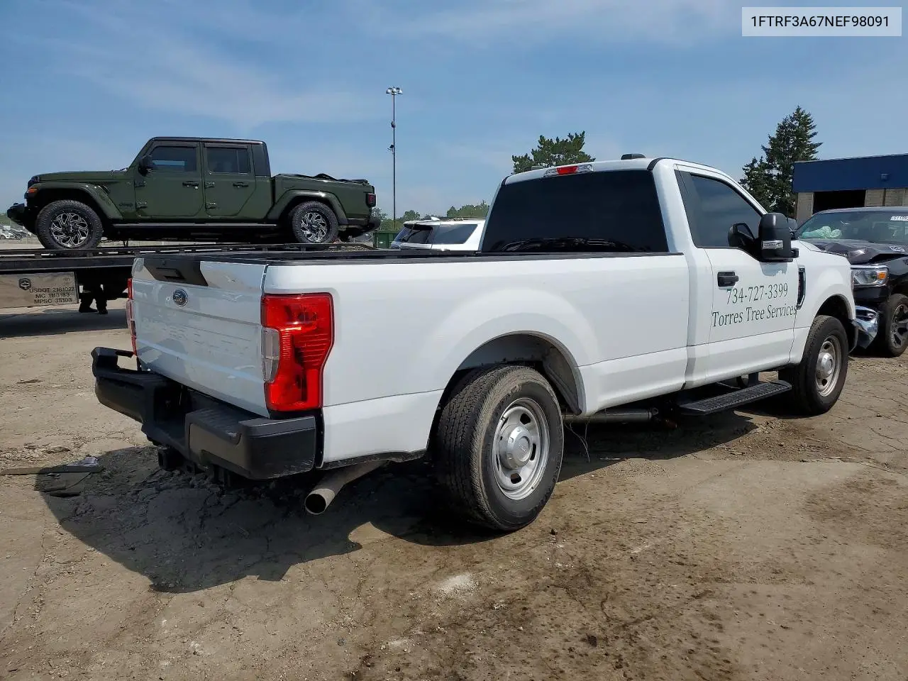 2022 Ford F350 VIN: 1FTRF3A67NEF98091 Lot: 60598066