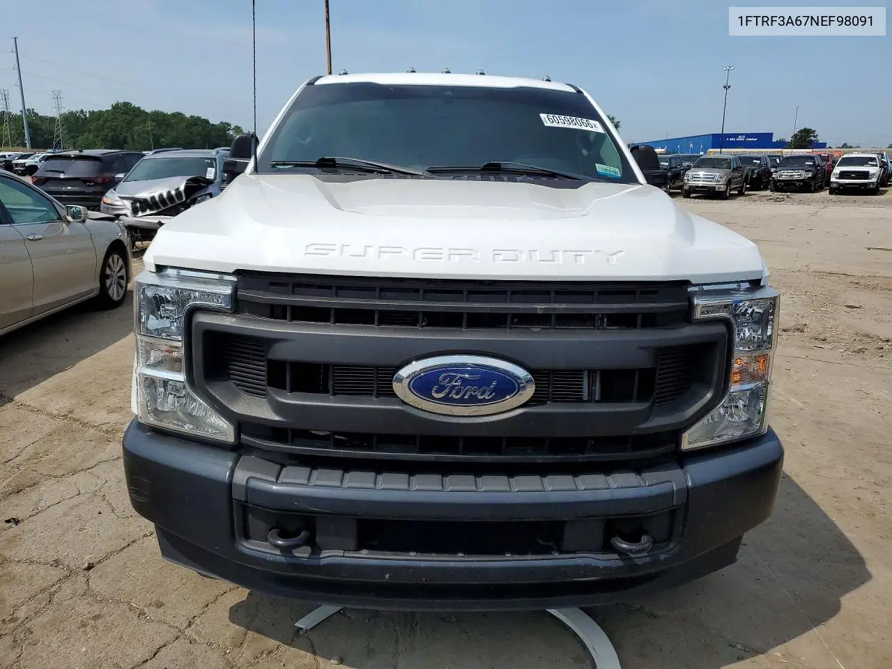 2022 Ford F350 VIN: 1FTRF3A67NEF98091 Lot: 60598066